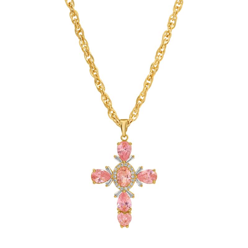 Chromatic Colorful Cross Necklace
