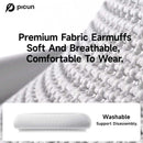 Picun F8 Pro Wireless Headphones - 52dB Noise Cancellation, 5 Smart ENC Mics, Detachable Fabric Ear Cushions, 140 Hour Standby, Seamless Dual Device Connection for All-Day Use and Boosted Productivity
