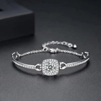 S925 Square Candy Moissanite Bracelet