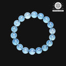 Natural Aquamarine Beaded Bracelet – Minimalist Design for Women