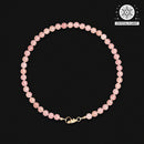 Natural Strawberry Quartz Bracelet – Original Handmade Design, High-Quality Elegant Artisanal Jewelry for Women