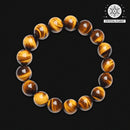 Natural Yellow Tiger Eye Beaded Bracelet – Genuine Gemstone Jewelry"  Key Components