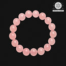 Natural Madagascar Rose Quartz Beaded Bracelet – Genuine Pink Gemstone Jewelry