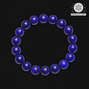 Natural Lapis Lazuli Beaded Bracelet – Genuine Afghan Blue Gemstone Jewelry for Men and Women