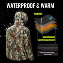 TideWe Men's Soft Shell Heated Jacket Coat with Detachable Hood and Battery Pack Size S-XXXL