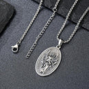 DRINSPER Hecate Necklace 925 Sterling Silver Goddess of Witches of Magic Hekate Pendant Necklace Ancient Greek Mythology Night of Hekate The Ancient Origins of the Goddess of Witchcraft and Moon Amulet Jewelry Pagan Jewelry for Women Men