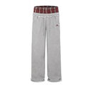 Aelfric Eden Double Waist Plaid Patchwork SweatPants Baggy Wide Leg Sweatpants for Women Loose Long Pants with Pockets