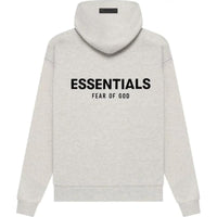 Essentials Fear of God 'Light Oatmeal' Hoodie Streetwear Man Casual Tops Long Sleeve Menswear Soft Fabric Outfits Pullover