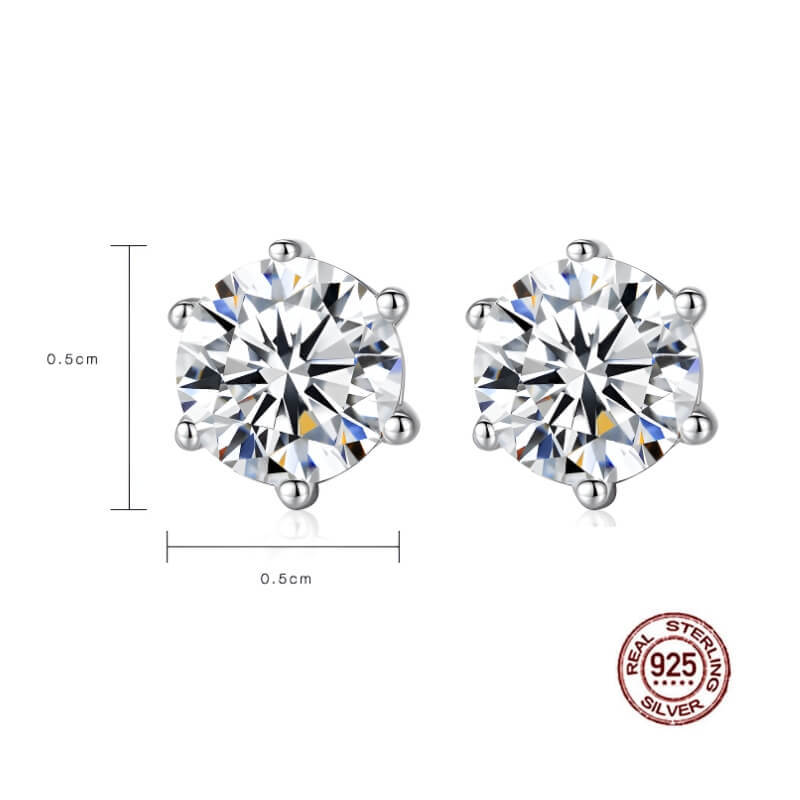 S925 Classic Zircon Earrings