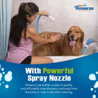 Rinseroo: GOLDEN TICKET WINNER: SHARK TANK! No-Install Tub Faucet Sprayer – 5 ft. Shower HoseTub Spout Attachment , Hair Washing, Baby Bath, Pet Care