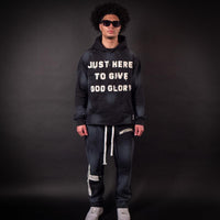"Just Here To Give God Glory" Hoodies