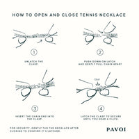 PAVOI 14K Gold Plated 3mm Simulated Diamond Tennis Necklace for Women | Chunky Long Gold Chain | Sizes 15" & 18" | Elegant Simulated Diamonds | Classic Tennis Style Jewelry