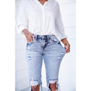 Lovervet Love at First Sight Mid Rise Acid Wash Cropped Straight Leg Jeans