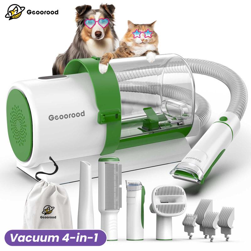 Dog Grooming Vacuum Kit, Pet Grooming Vacuum with Clipper Nail Grinder, 2.5L Dust Cup Dog deshedding Vacuum Brush with 4-6 Pet Grooming Tools for Shedding Pet Hair, Home Cleaning ##TikTokShopBacktoSchool