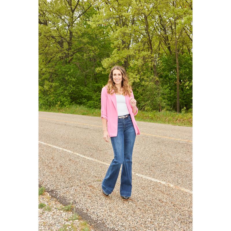 3 LENGTHS The Gwen from Lovervet: Mid-Rise Tummy Control Flare Denim  Fit Jean Womenswear Bottom