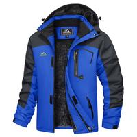 MAGCOMSEN Men's Winter Coats Waterproof Ski Snow Jacket Warm Fleece Jacket Parka Raincoats With Multi-Pockets
