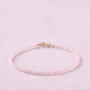 Natural Strawberry Quartz Bracelet – Original Handmade Design, High-Quality Elegant Artisanal Jewelry for Women