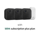 Blink Outdoor 4 (newest model) – Wireless smart security camera, two-year battery life, 1080p HD day and infrared night live view, two-way talk. Sync Module Core included – 2 camera system