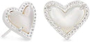Kendra Scott Ari Heart Stud Earrings for Women, Fashion Jewelry