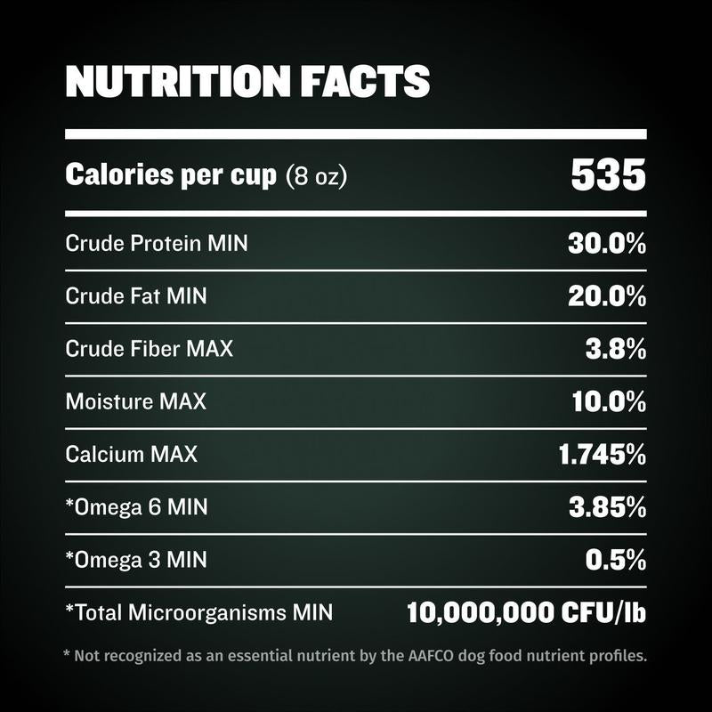 Bully Max 30/20 High Protein Dog Food 535 Calories per Cup with TruMune Technology, Supports Muscle Growth, Made in the USA, Suitable for All Ages