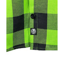 The "Incredible H" Green & Black Flannel (Hidden Snap Collars)