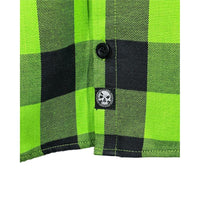 The "Incredible H" Green & Black Flannel (Hidden Snap Collars)