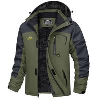 MAGCOMSEN Men's Winter Coats Waterproof Ski Snow Jacket Warm Fleece Jacket Parka Raincoats With Multi-Pockets