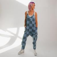 Blue Denim Check / XS