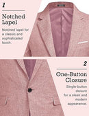 TikTok Shop Back to School COOFANDY Men's Blazer Casual Sport Coats Slim Fit One Button Suit Jacket Lightweight Sports Jacket