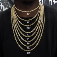 GLD Micro Tennis Necklace in 14k White Gold - Gold Plated, CZ Diamond Stones, Chain Lengths 16-28"