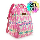 Wrangler WildWest Travel Backpack with Side Wipes Pocket, Waterproof Pocket, Large Capacity Carry On Diaper Backpack for Work, Travel, School, Hiking