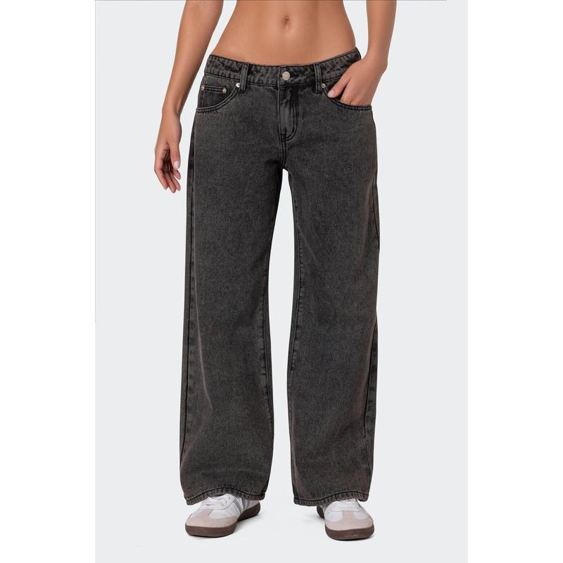 Petite Raelynn Washed Low Rise Jeans