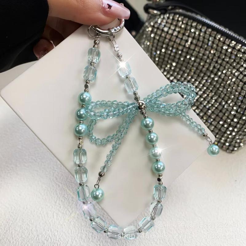Siren Funny Bag for Phone Chain 1 Cellphone Handmade Smartphone Durable Metal Beaded Necklaces for Daily Use Travel Fashion Accessory