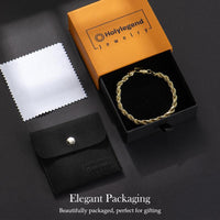 Holylegend 14K Gold-Plated Rope, Cuban, Figaro Set, 24" Length, Necklaces & Bracelet