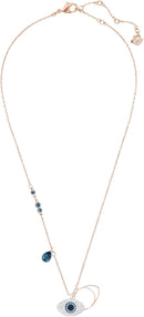 Swarovski Women's Symbolica Evil Eye Pendant Necklace, Blue, Mixed Metal Finish