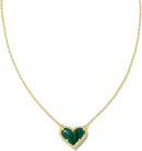 Kendra Scott Ari Heart Adjustable Length Pendant Necklace for Women, Fashion Jewelry