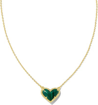 Kendra Scott Ari Heart Adjustable Length Pendant Necklace for Women, Fashion Jewelry