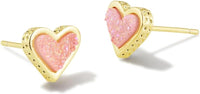 Kendra Scott Ari Heart Stud Earrings for Women, Fashion Jewelry
