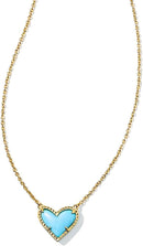 Kendra Scott Ari Heart Adjustable Length Pendant Necklace for Women, Fashion Jewelry