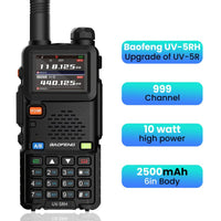 BAOFENG Radio K5PLUS 10W Max Power Long Range Handheld Ham Radio, Rechargeable Walkie Talkie Long Range Two Way GMRS Radio with NOAA Weather Alert Copy Frequency USB-C Charginng Emergency Survival Gear Audio