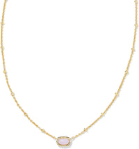 Kendra Scott Mini Elisa 14k Gold-Plated Satellite Short Pendant Necklace, Fashion Jewelry for Women