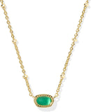 Kendra Scott Mini Elisa 14k Gold-Plated Satellite Short Pendant Necklace, Fashion Jewelry for Women