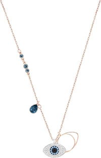 Swarovski Women's Symbolica Evil Eye Pendant Necklace, Blue, Mixed Metal Finish