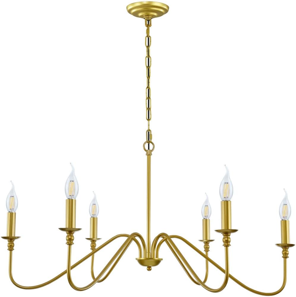 Black Chandelier,6-Light Rustic Industrial Iron Chandeliers for Dining Room Lighting Fixtures Hanging,Candle Hanging Hallway, Living Room, Foyer, Bedroom, Office, Bar,Island Lights