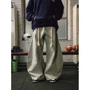 Aelfric Eden Baggy Wide Leg Pants for Women Casual Elastic Waist Lantern Trouser Sweatpants Womenswear Everyday Comfortable Nautical Rope Drawstring Unisex Fit 155-185cm
