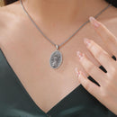 DRINSPER Hecate Necklace 925 Sterling Silver Goddess of Witches of Magic Hekate Pendant Necklace Ancient Greek Mythology Night of Hekate The Ancient Origins of the Goddess of Witchcraft and Moon Amulet Jewelry Pagan Jewelry for Women Men