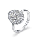 D/VVS1 Round Shape All Synthetic Moissanite Ring for Women Engagement Fine Jewelry Gift R111