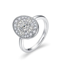 D/VVS1 Round Shape All Synthetic Moissanite Ring for Women Engagement Fine Jewelry Gift R111