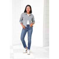 Judy Blue Meant To Be Mid Rise Dark Wash Multiple Inseam Relaxed Fit Jeans