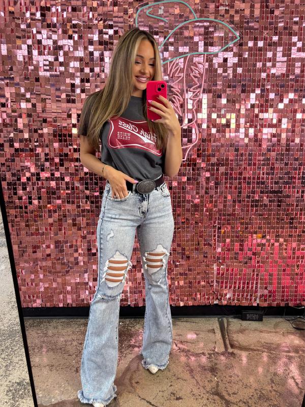 Viral Lainey Tummy Control Flare Jeans